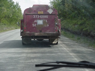 Another type of Alaskan scenery that presented itself mysteriously in the middle of every long steep hill.