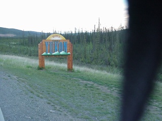 Days end found Brian and Theresa entering Canada's Yukon territory.