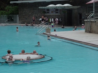Brian, in the middle, trying to fit in