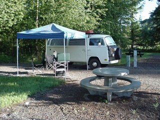 A beautiful morning in the Whitefish RV Park