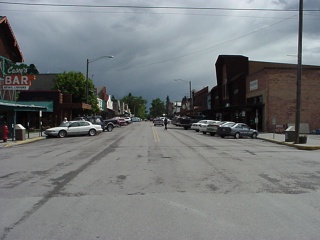 A bad picture of main street Whitefish