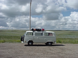 The bus in big sky country