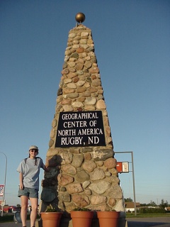 Our day came to an end a few hours after passing through Rugby, ND, the geographic center of North America