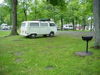 Morning hits Curry Park in downtown Ironwood, Michigan