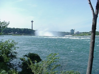 Niagra Falls, from here a barrel might seem like fun