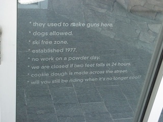 While Brian had a bad job there years back, he appreciates Burton Snowboards' corporate philosophy