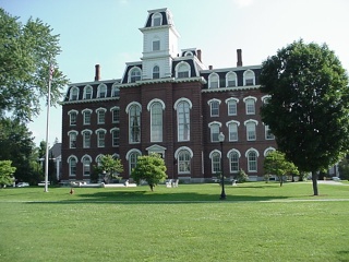 The requisite cool big old building for the day, Vermont College in Montpelier's main hall