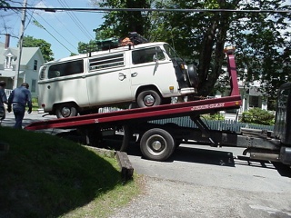 Step One, get the bus the the VW dealer in Ellsworth