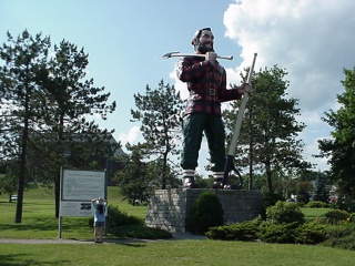 Step Three, continue on... Paul Bunyan in downtown Bangor
