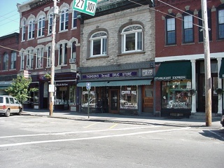 Downtown Exeter, New Hampshire, a very clean and tidy and quaint New England town
