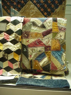 Theresa was taken with the display of traditional crazy quilts in the Provincetown museum