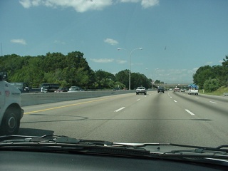 The drive for the day was all ugly interstate, busy and fast...