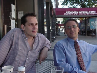 Breakfast with another old friend, Christian, before extracting ourselves from New York