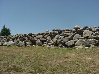 The island sported a lot of nearly professional stone walls