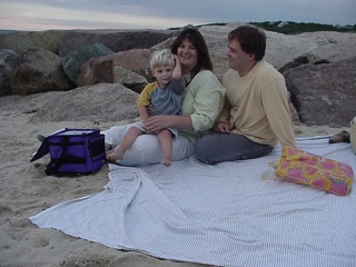 Another very cool beach picnic dinner, this time at the Menemsha beach, with Skyler, Stacey and Scott