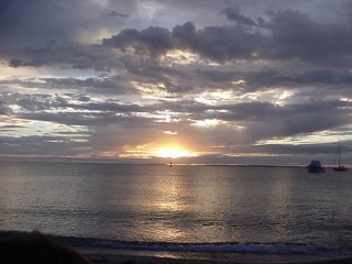 A beautiful sunset brings an end to an awesome day