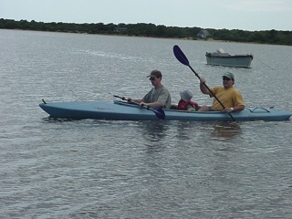Scott and Skyler take Brian out for a second spin. Brian pretends to fix his paddle while Scott does the work