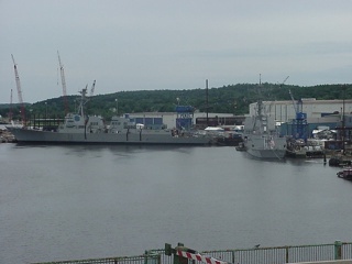Bath Iron Works in Bath, Maine...