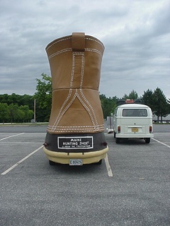 Not fiberglas, it was actually made of Bean Bootish rubber
