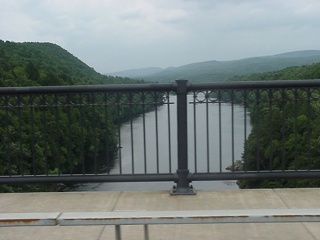 A pretty view off of a pretty bridge