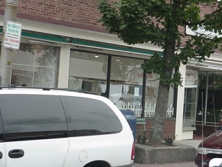 Okay, we know it is a bad picture, but if you look directly over the blue mailbox behind the minivan you will see the largest pair of men's briefs we have ever seen