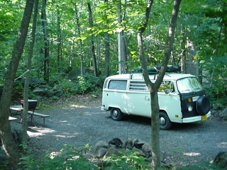 Early morning in the firefly infested Gettysburg KOA