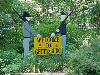 Gettysburg, where everything is about the civil war