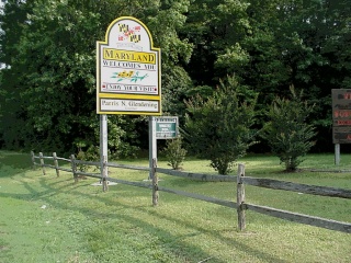 Into Maryland, but not in the driver's seat