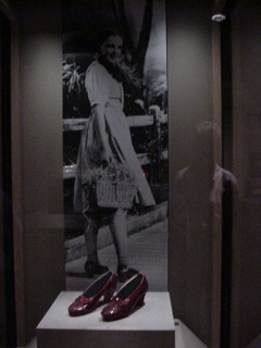 Also in the permanent collection are Judy Garland's ruby red slippers...