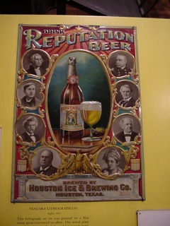 Brian thought it was novel to market beer based on the reputation you got from drinking it