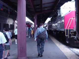 After fetching the bus, we drove to the BWI station and caught a train back to Union Station