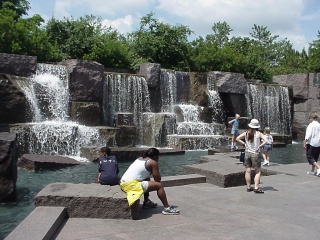 Back in D.C., the well done F.D.R. memorial