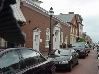 Old town Annapolis, the third city we've visited that claims to be the nation's first capital