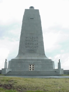 Atop the hill they flew from sits a really big memorial
