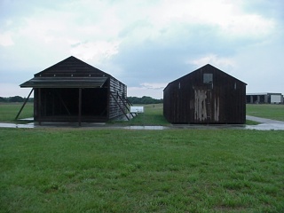 The shed and workshop where the brothers built their experimental gliders and planes