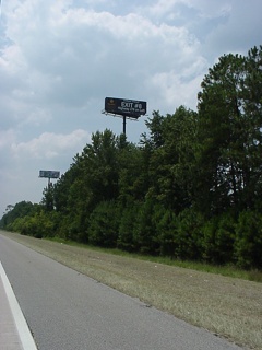In Georgia they place their billboards out of the reach of trees