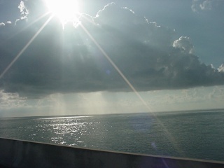 A beautiful sky, nearing Key West
