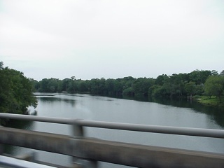 One of the few high points of the day was crossing the historical Suwanee River...