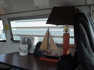 We think our lamp from the Maine Prison Showroom rounds out the bus' nautical theme