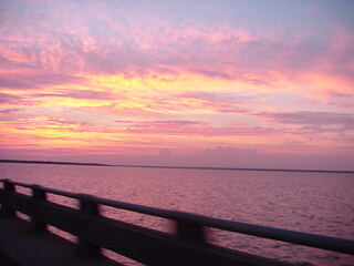 A gorgeous sunset just inside (or maybe just outside) Louisiana