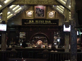 The bar inside is dedicated to John Belushi