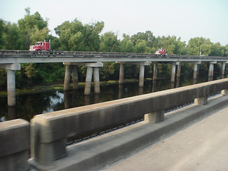 Southern Louisiana had a lot of these causeways built over canals in swamps