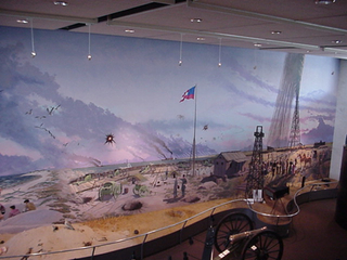 A small piece of "the largest indoor mural in south east Texas"