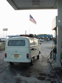 Not too many hours later, on the road again