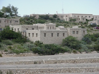 Adobe pueblos built by the CCC in the 1940's for Carlsbad employees and operations