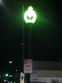 Settling in Roswell for the evening, we had an uneasy feeling we were being watched...