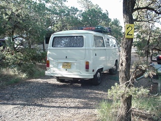 Morning in the Ranchos De Santa Fe Campground, just east of Santa Fe
