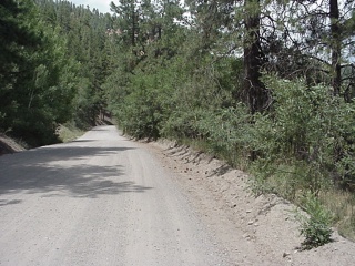 The road was a little bumpy, dusty and washboarded...