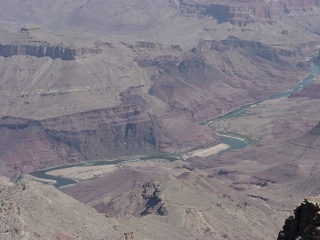 Looking down at the Colorado River