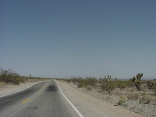 We eventually reached the San Gabriel Mountains, and due to a premature exit, failed to enter them and skirted along them on this small road for another half hour